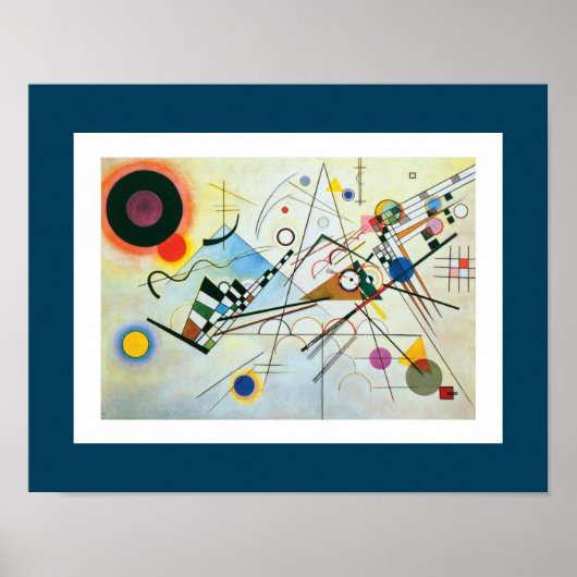 Poster Composition VIII par Wassily Kandinsky (Devant)