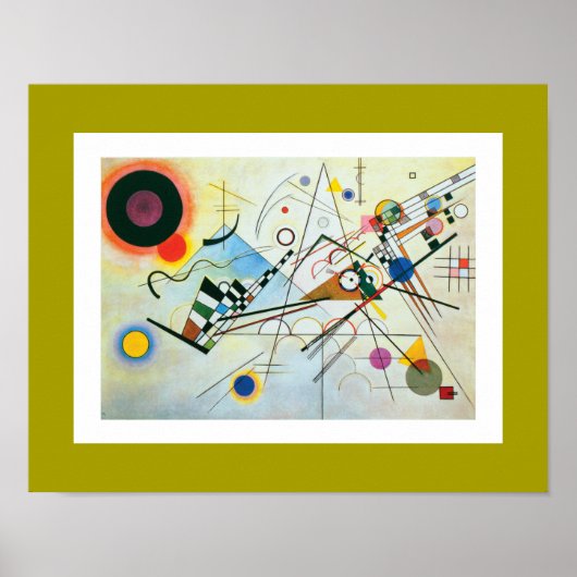 Poster Composition VIII par Wassily Kandinsky (Devant)