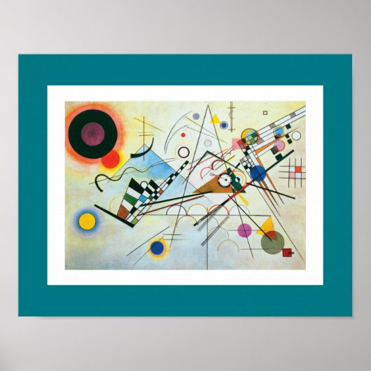 Poster Composition VIII par Wassily Kandinsky (Devant)