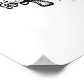 Poster Compost Mandala - Noir sur blanc (Coin)