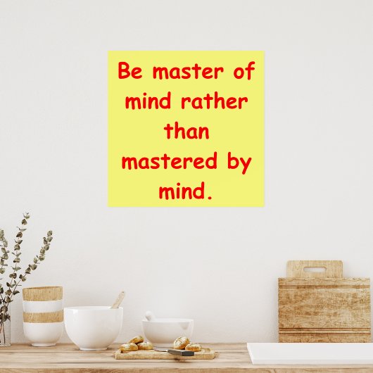 Poster compréhension zen (Cuisine)