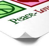 Poster Comptabilité Amour Paix (Coin)