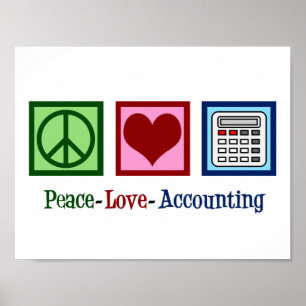 Poster Comptabilité Amour Paix