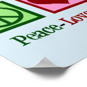 Poster Comptabilité Amour Paix (Coin)
