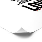 Poster Comptable d'Halloween Drôle Saison fiscale effraya (Coin)