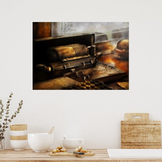 Poster Comptable - La machine d'ajout (Cuisine)