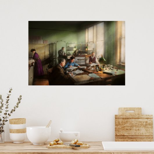 Poster Comptable - Le département de comptabilité 1902 (Cuisine)