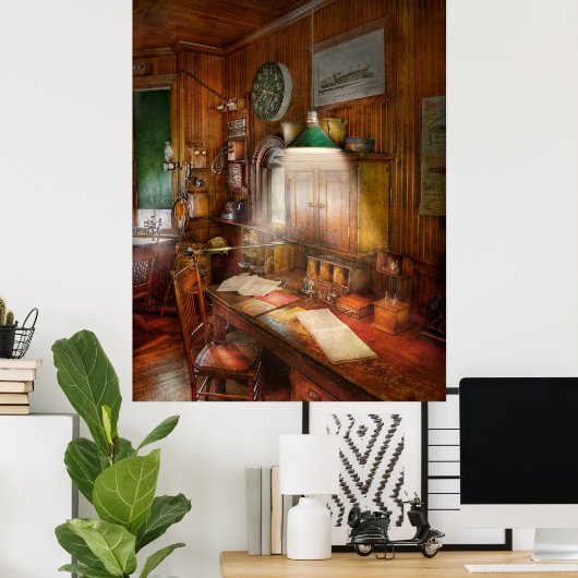 Poster Comptable - Nouvelle saison fiscale (Bureau à domicile)