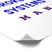 Poster Comptable Sens de l'Humour Motivation amusante (Coin)