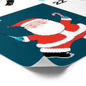 Poster Compte à rebours de Noël Calendrier de l'Avent (Coin)