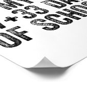 Poster Compte à rebours drôle école élève professeur Clro (Coin)
