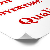 Poster COMPTE DES MOTS DOUCES ! Rude Black 'n' Red (Coin)