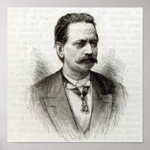 Poster Compte Taafe, de "heure de loisirs", 1891