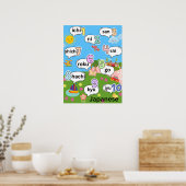 Poster Compter 1 à 10 en japonais (Cuisine)