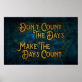 Poster Compter les jours (Devant)