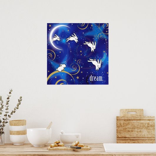 Poster Compter les lapins (Cuisine)