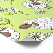 Poster Compter les moutons sur le vert de rosée miel (Coin)