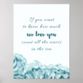 Poster Compter Toutes Les Vagues Citer Nautique Nautique  (Devant)