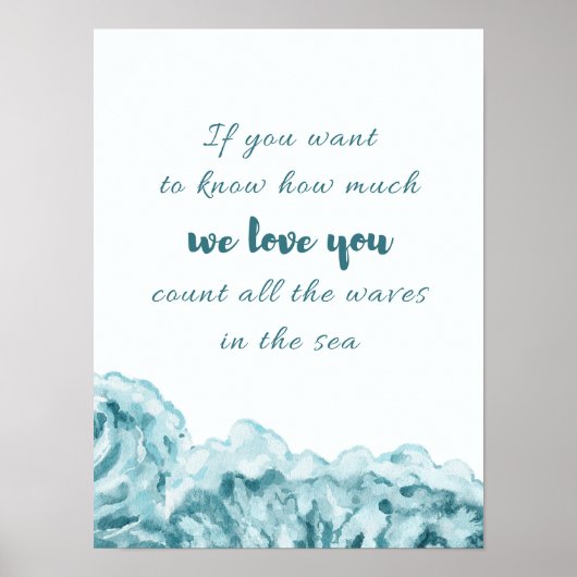 Poster Compter Toutes Les Vagues Citer Nautique Nautique (Devant)