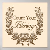 Poster Comptez vos bénédictions (Devant)
