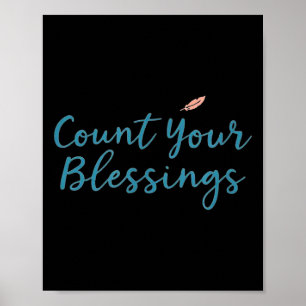 Poster Comptez vos bénédictions – Foi inspirante Christi