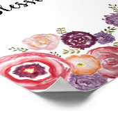 Poster Comptez vos Fleurs sauvages de bénédictions (Coin)