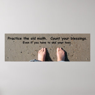 Poster Comptez votre art de mur de bénédictions