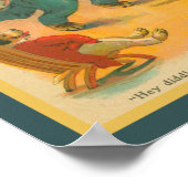 Poster Comptine de la nursery Hey Diddle Diddle des année (Coin)