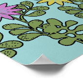 Poster Comptine de la pépinière de fleurs et d'abeilles d (Coin)