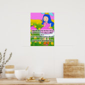 Poster comptine enfantin amusant little bo-peep a perdu  (Cuisine)