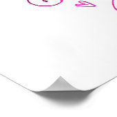 Poster COMPTINE twinkle, twinkle little star rose (Coin)