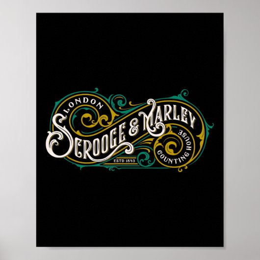Poster Comptoir de Scrooge et Marley Cantique de Noël (Devant)