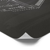 Poster Computer 1986 Patent Art Chalkboard (Coin)