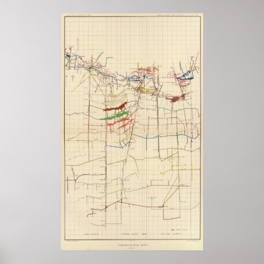 Poster Comstock Mine Maps Numéro VI (Devant)