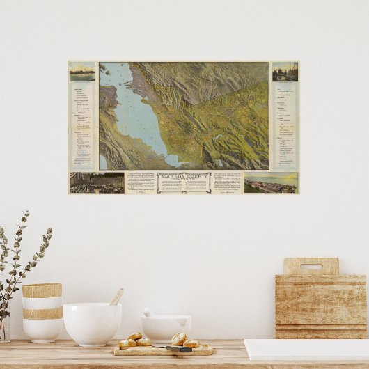 Poster Comté d'Alameda, Californie (Cuisine)