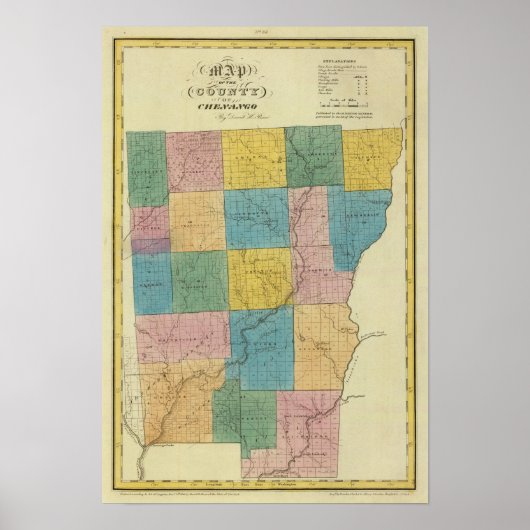 Poster Comté de Chenango (Devant)