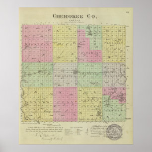 Poster Comté de Cherokee, Kansas