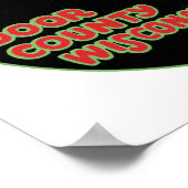 Poster Comté de Cherryland Door Wisconsin (Coin)