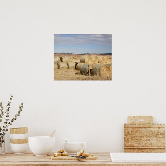 Poster Comté de Crook, Hay Bales (Cuisine)