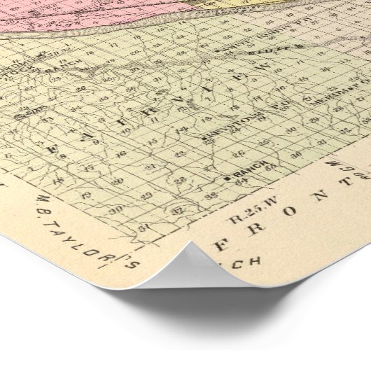 Poster Comté de Dawson, Nebraska (Coin)