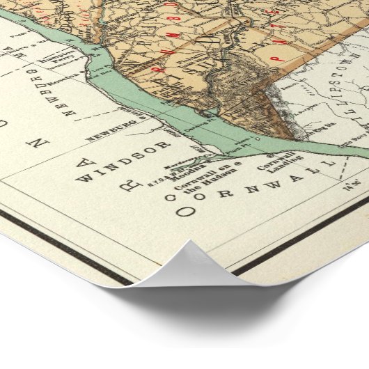 Poster Comté de Dutchess (Coin)