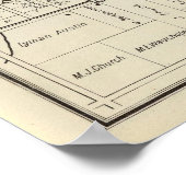 Poster Comté de Fresno, Californie 7 (Coin)