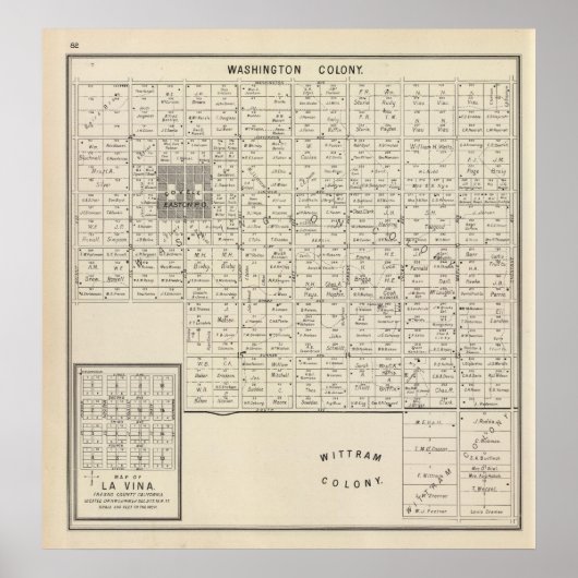 Poster Comté de Fresno, Californie 8 (Devant)