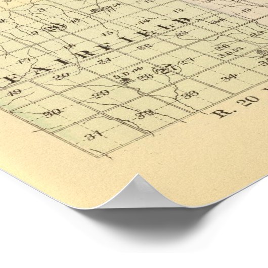 Poster Comté de Harlan, Nebraska (Coin)