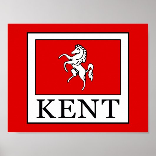 Poster Comté de Kent Angleterre (Devant)