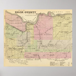 Poster Comté de Knox, Nebraska