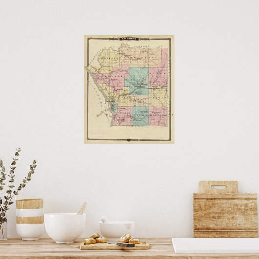 Poster Comté de Lacrosse, Wisconsin (Cuisine)