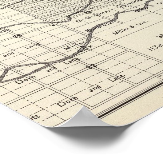 Poster Comté de Madera, Californie 4 (Coin)