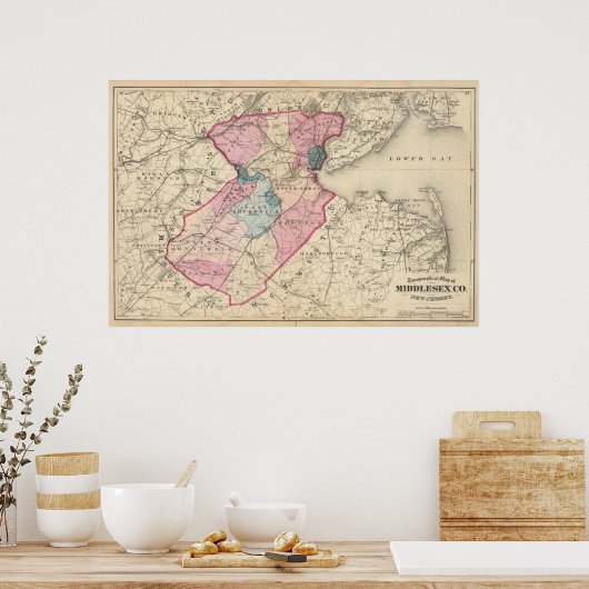 Poster Comté de Middlesex, NJ (Cuisine)