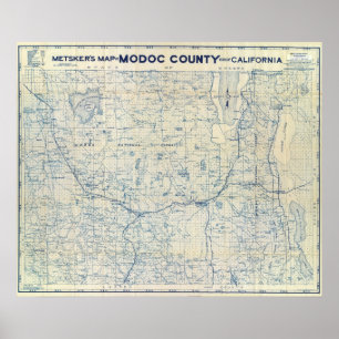 Poster Comté de Modoc